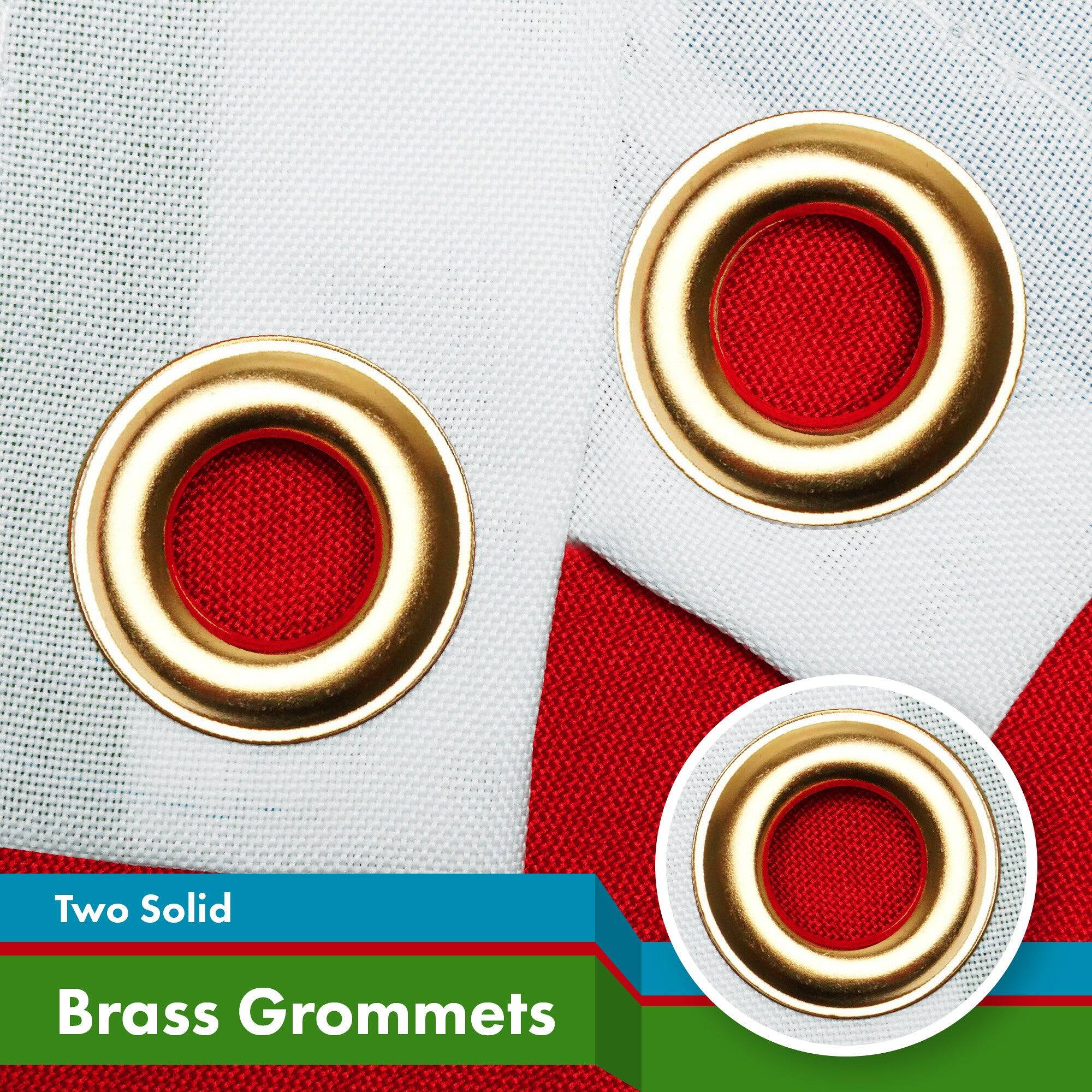 Two Solid Brass Grommets