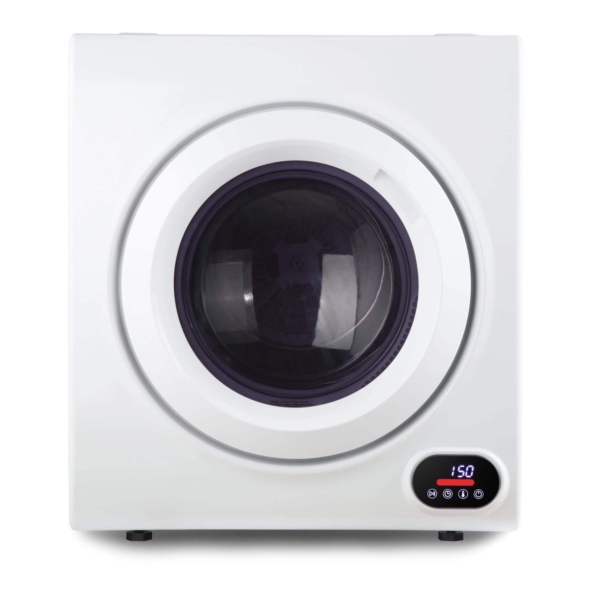 Front. SIMZLIFE - 2.6 Cu. ft Compact Clothes Dryer - Portable Clothes Dryer, 23.6 in W x 27 in H - White.