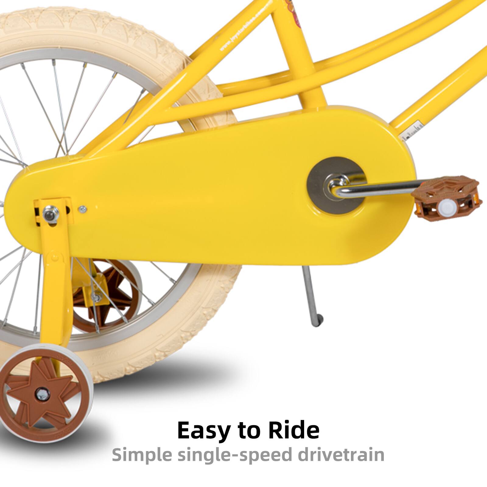 Easy to Ride  
Simple single-speed drivetrain