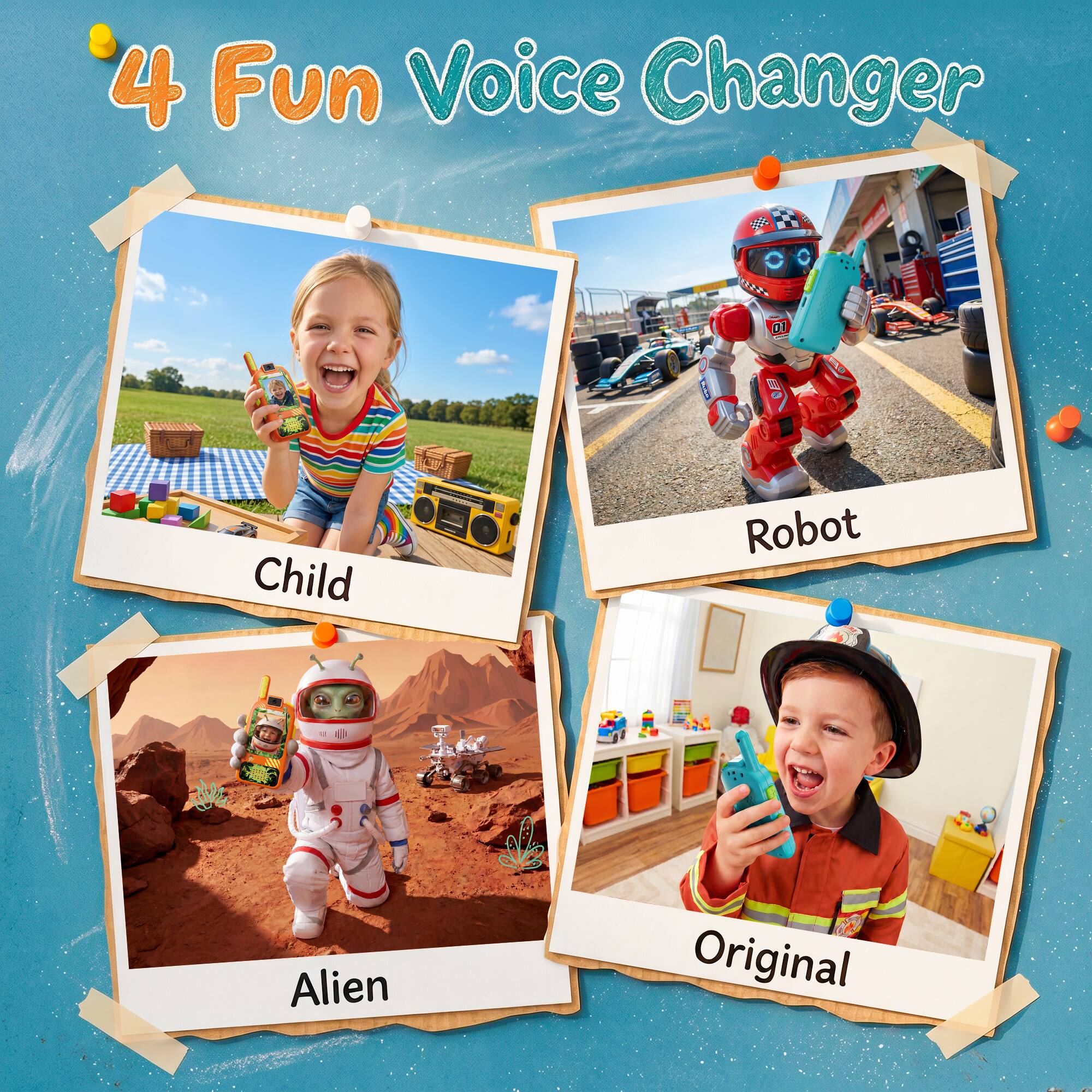 4 Fun Voice Changer

Child
Robot
Alien
Original