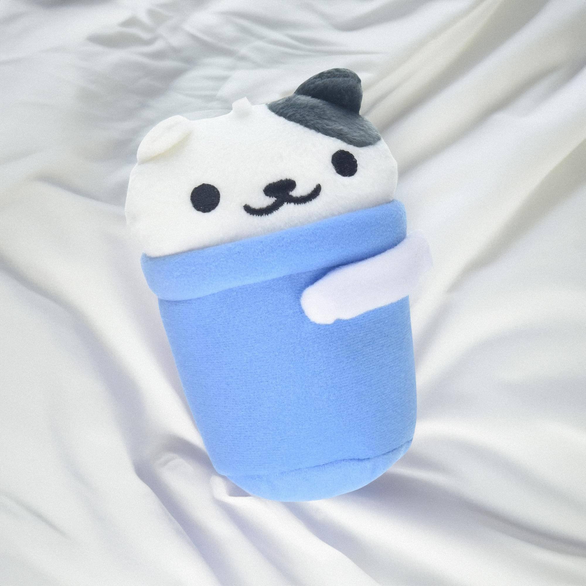 Alt View 2. Little Buddy - Neko Atsume: Kitty Collector 6" Plush: Spots Bucket - Blue.
