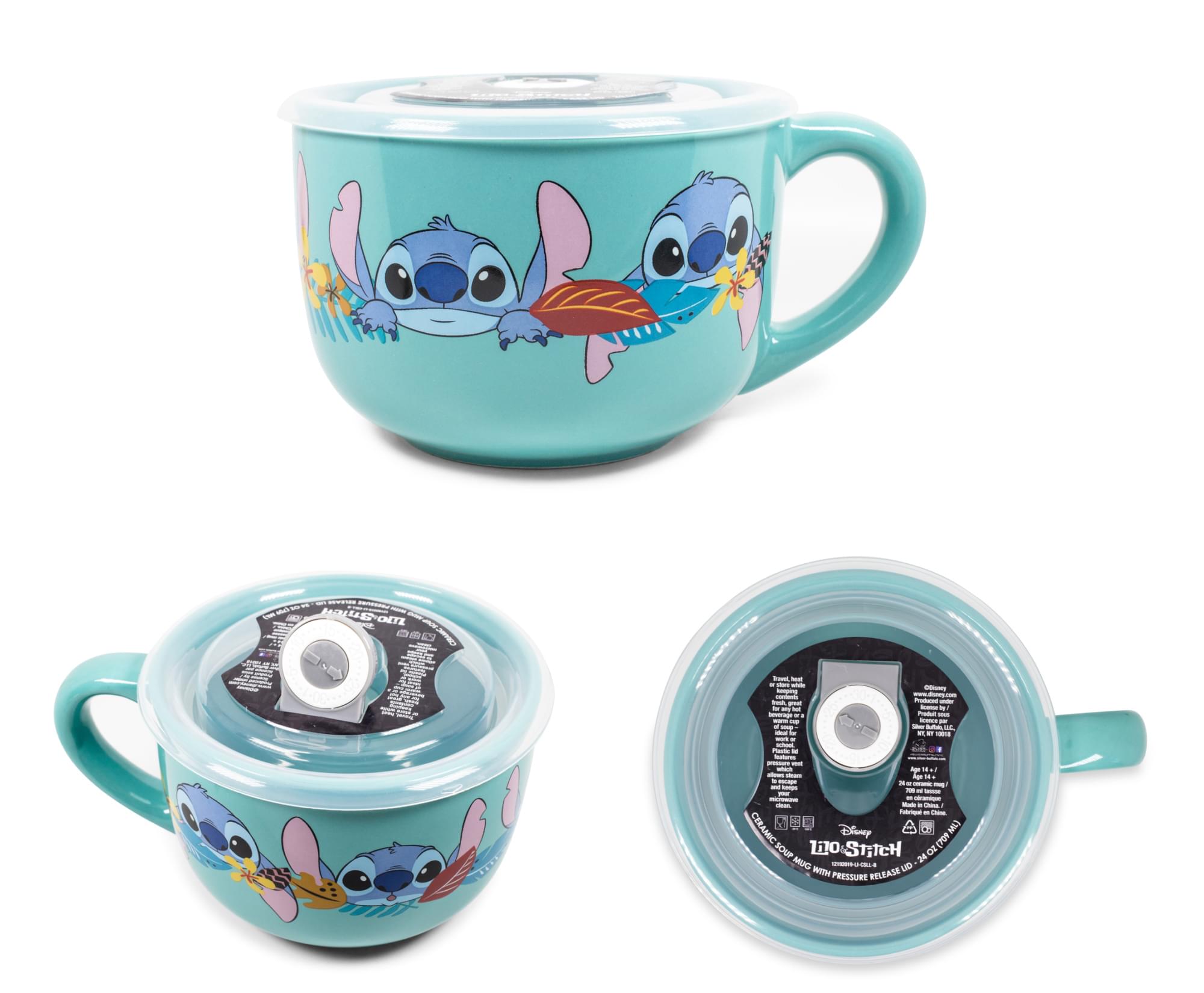 - SMER
- M HOLLSOMTI 2
- I1 1 C
- DA
- N ML) CERAMIC MC
- Disney se oz(10 ) s SOUP 110 110-STCH to MUG
- 24 I LD PRESSURE RELEASE

- Disney
- 100% STITCH
- MICKEY & FRIENDS
- CERAMIC SOUP MUG WITH PRESSURE RELEASE LID