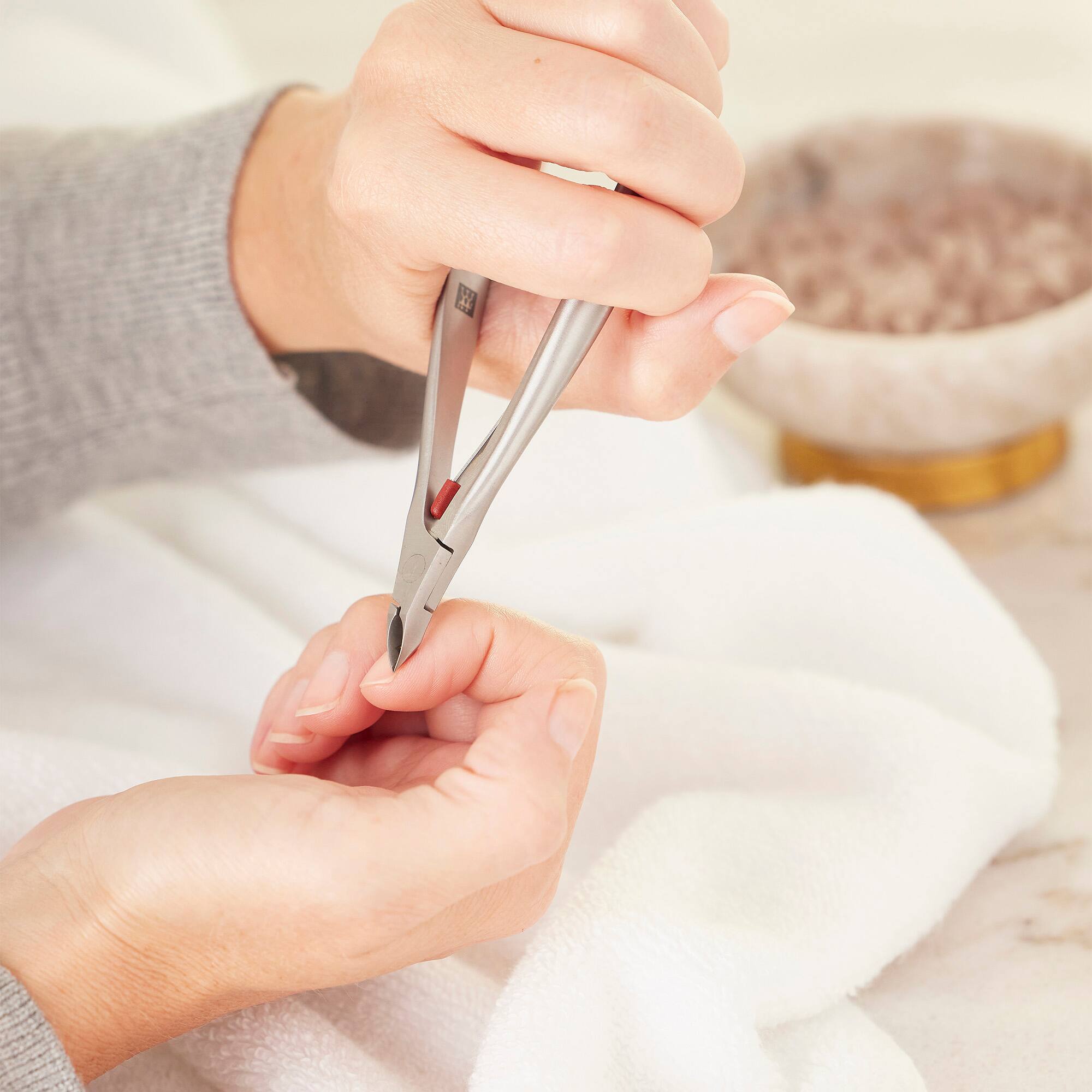 Alt View 2. ZWILLING - ZWILLING Cuticle Nippers (removes protrudin torn cuticles, precise cutting edge, hypoallergenic), Premium, Silver, 4 in - Silver.