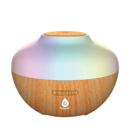 Front. Pursonic - Pursonic Essential Oil Diffuser - Brown.