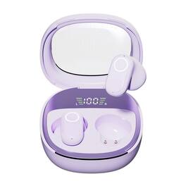 SKRAN - Mini-Wireless Bluetooth Earbuds, Hi-Fi Sound, LED Display, Touch Control,for Sports, Running ,Travel - Purple