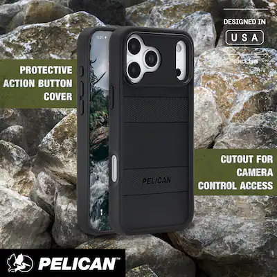 Pelican - Protector Case with MagSafe for Apple iPhone 17 Pro - Black Pelican - Protector Case with MagSafe for Apple iPhone 17 Pro - Black