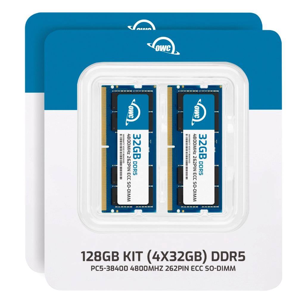 128GB KIT (4X32GB) DDR5  
4800MHz 262PIN ECC SO-DIMM  
PC5-38400 4800MHZ 262PIN ECC SO-DIMM