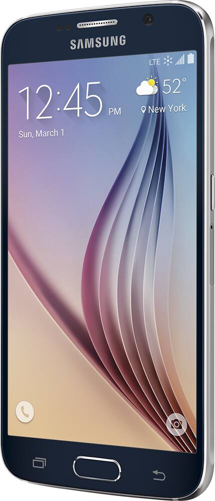 Best Buy: Samsung Galaxy S6 with 128GB Memory Cell Phone Black Sapphire ...