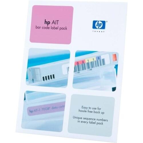 Front Standard. HP - AIT Bar Code label pack.