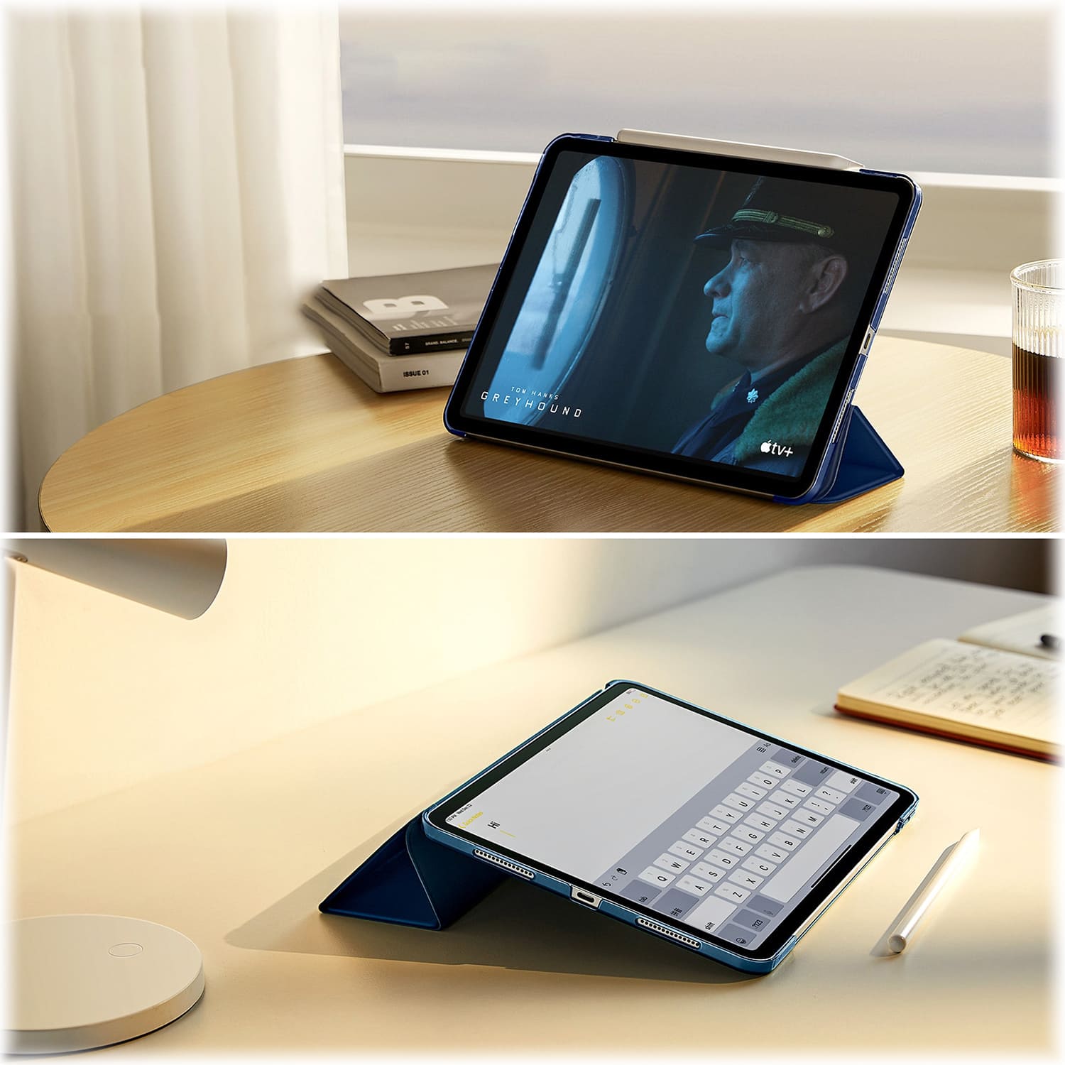 Alt View 14. SaharaCase - Venture Series Folio Case for Apple iPad 11'' (A16) and iPad 10.9" (10th Gen) - Blue.