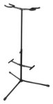 Front Standard. On-Stage - Hang-It! Double Guitar Stand - Black.