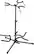 Angle Standard. On-Stage - Triple Instrument Stand for Most Guitars and Banjos - Black.