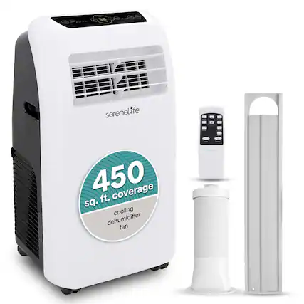 38 serenelife 450 sq. ft. coverage cooling dehumidifier fan