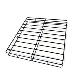 East West Furniture - DHKBBLK Dothan Metal King Bed Frame with Magnificent Design Headboard and Footboard - Premium Metal Frame in Powder - Black