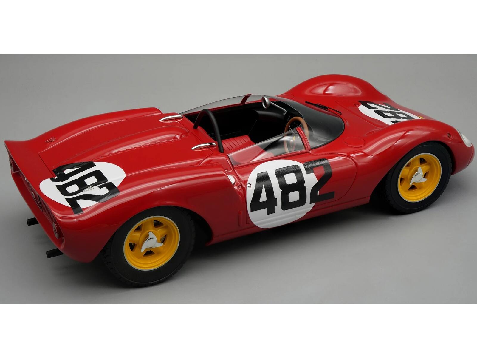 Alt View 1. Tecnomodel - Ferrari 206 Dino SP #482 "Scuderia SEFAC" Winner "Hill Climb Cesana-Sestrieres" 1965 1/18 Model Car by Tecnomodel.