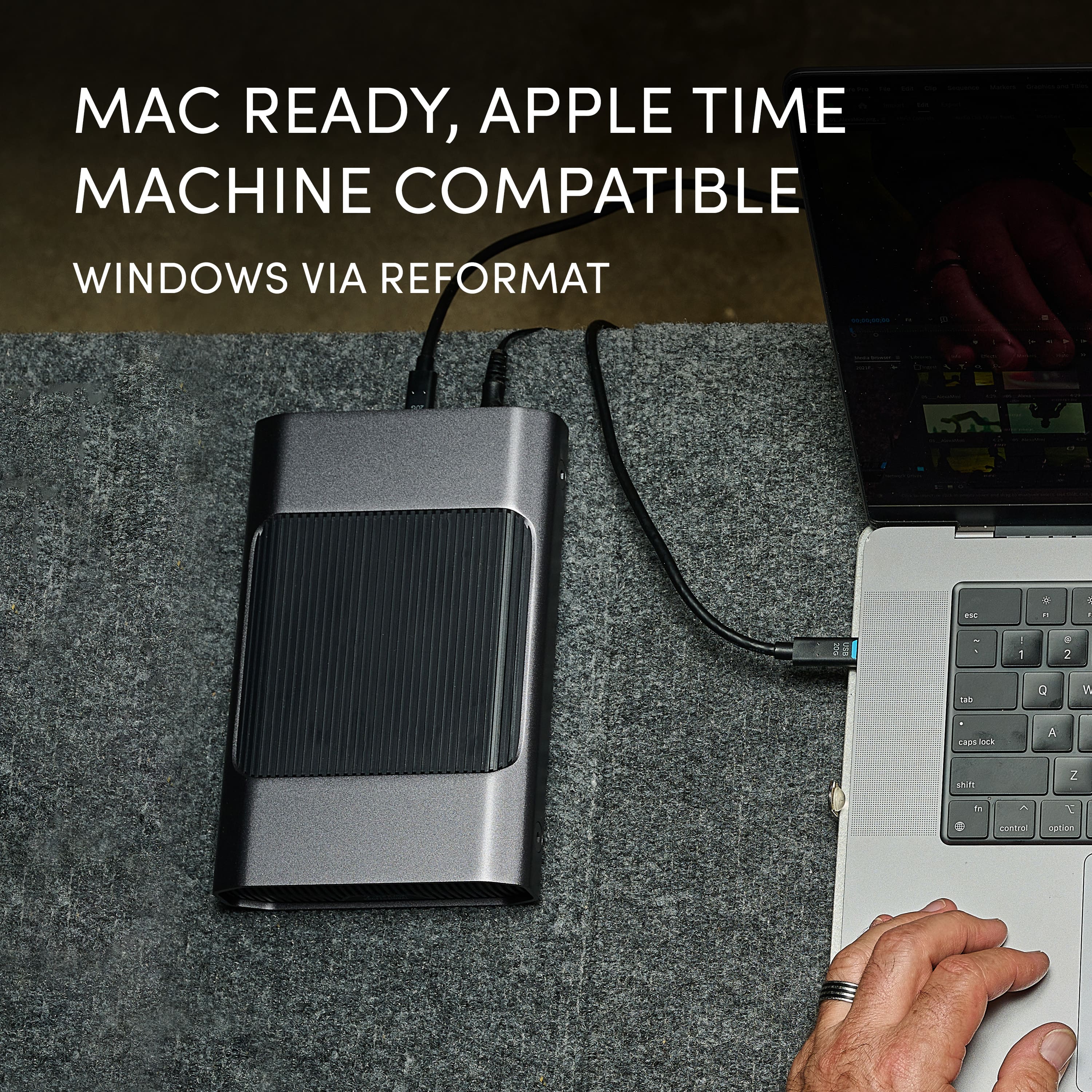 MAC READY, APPLE TIME MACHINE COMPATIBLE WINDOWS VIA REFORMAT