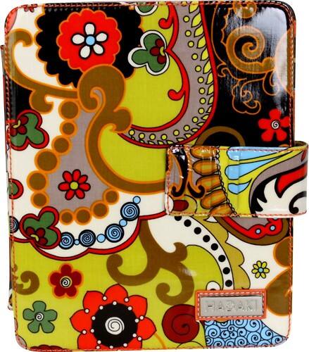 Front Standard. HADAKI - Wrap for Apple® iPad® and iPad 2 - Hannah's Paisley.