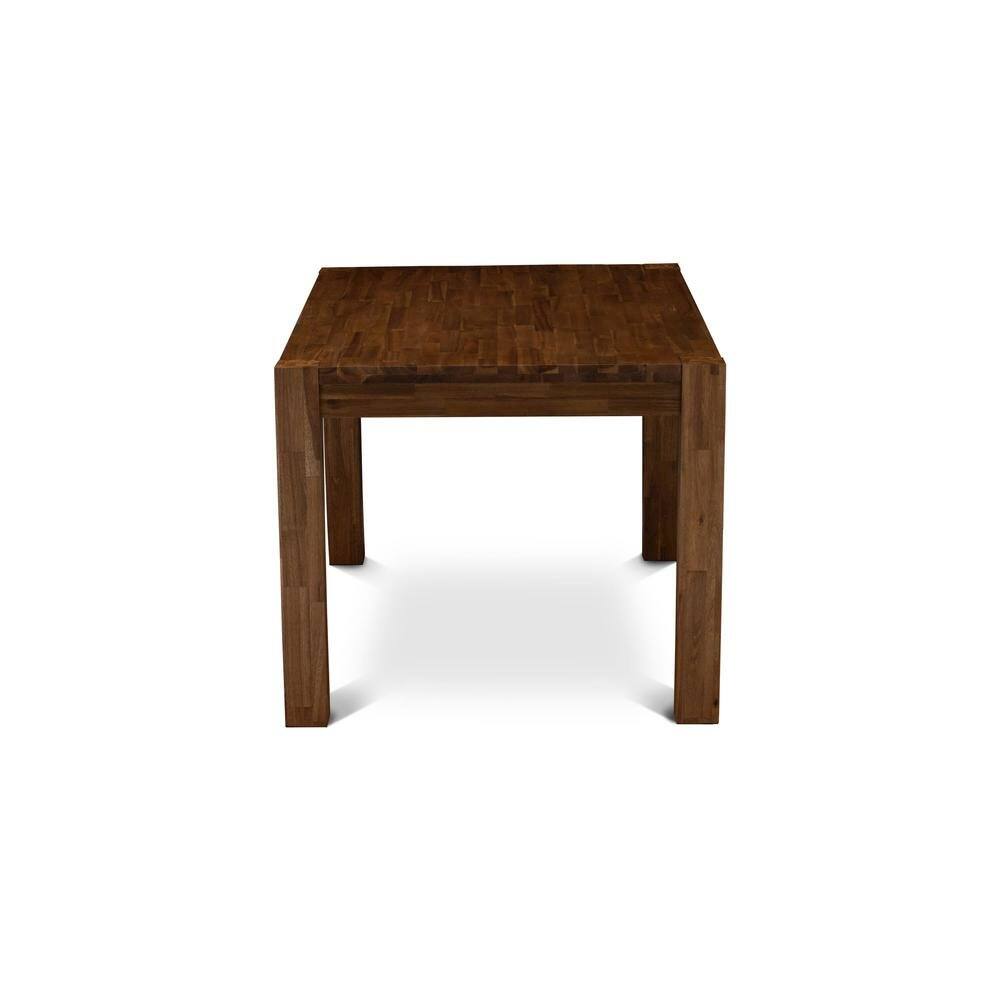 Left. FurniFact - Rectangular Kitchen Table - Walnut.