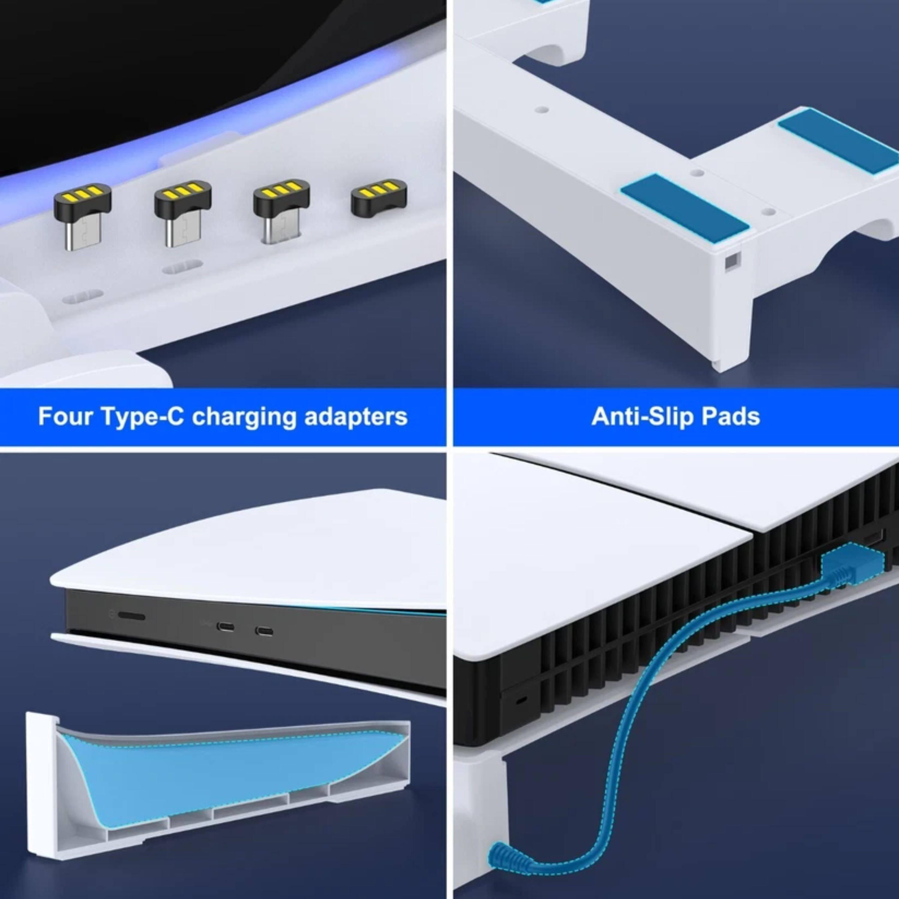 Four Type-C charging adapters  
Anti-Slip Pads