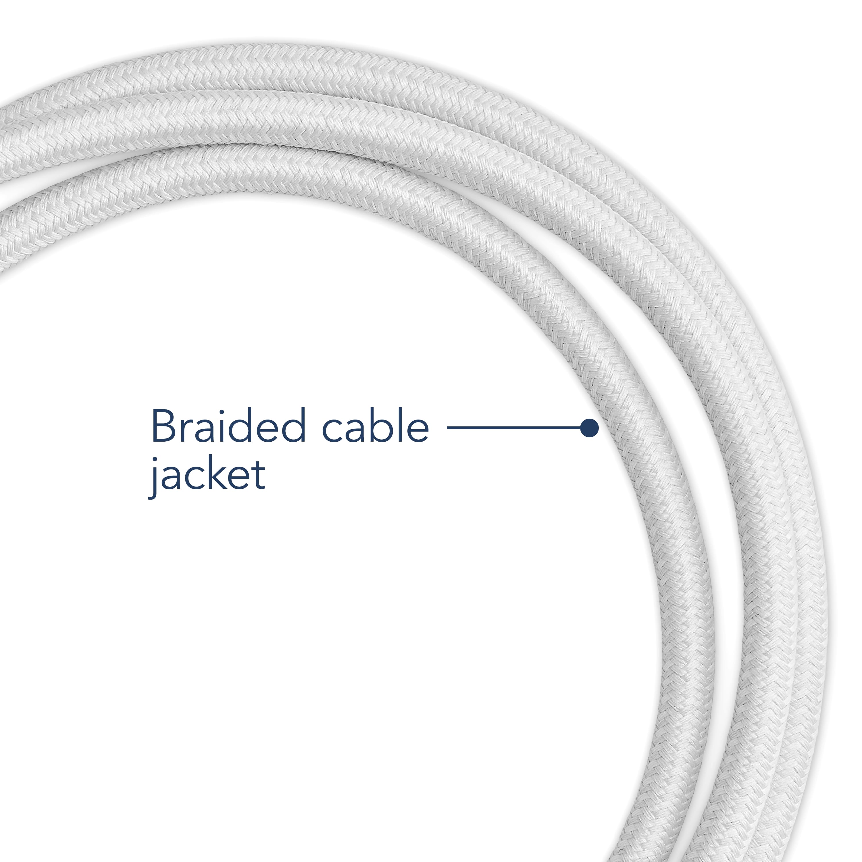 Insignia™ 7' USB-C to USB-C Braided Charge-and-Sync Cable with High ...