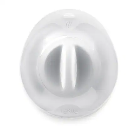 Front. Lekue - Silicone Suction Lid, Clear, 12.6-Inch - Clear.