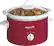 Angle. Crock-Pot - 2-Qt. Manual Slow Cooker - Red.
