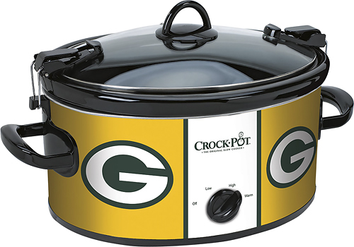 Crock-Pot Cook and Carry Green Bay Packers 6-Qt. Slow Cooker Yellow ...