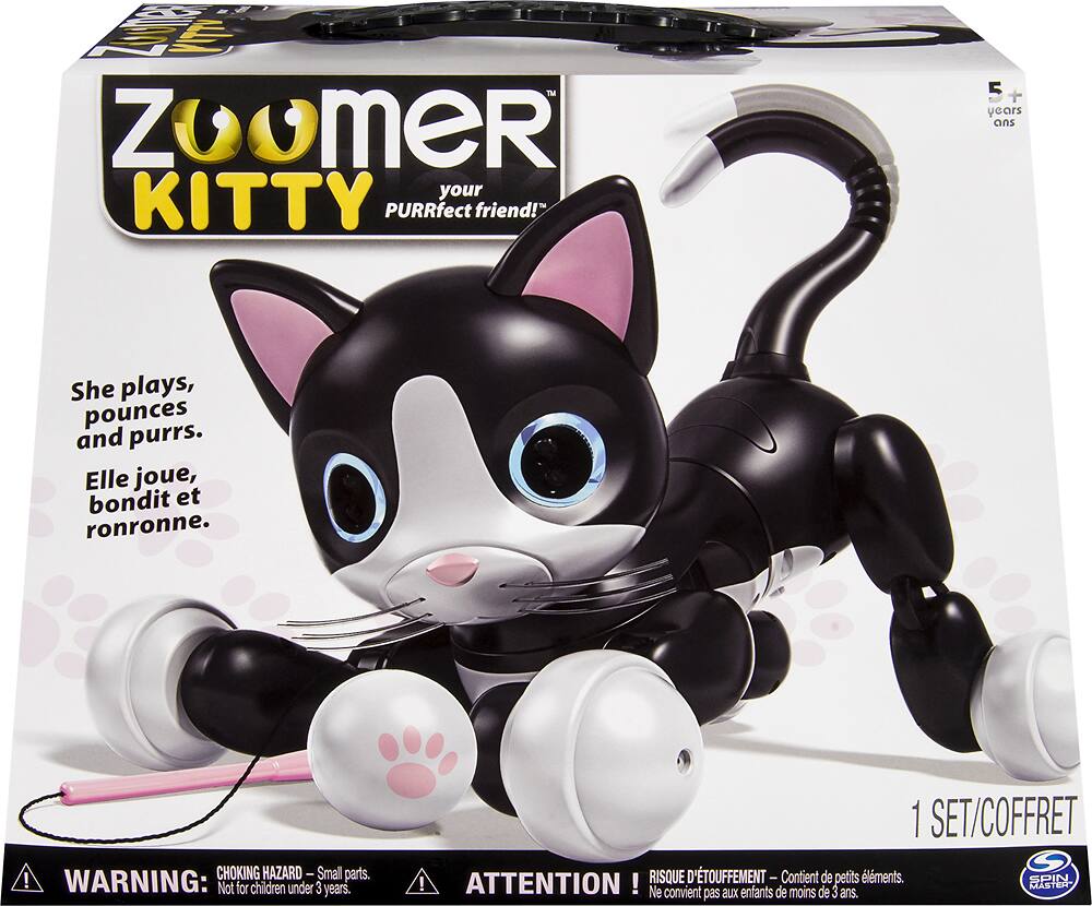 Alt View 14. Zoomer - Kitty Interactive Cat Robot - Black.