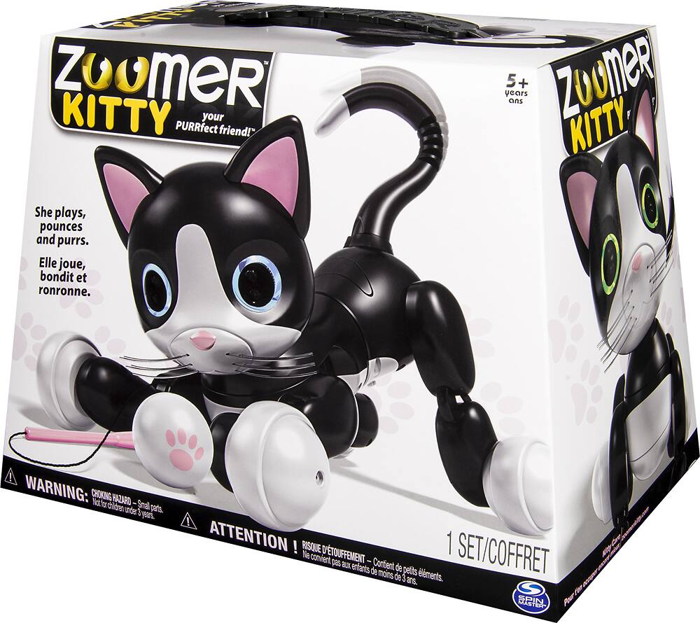 Alt View 15. Zoomer - Kitty Interactive Cat Robot - Black.