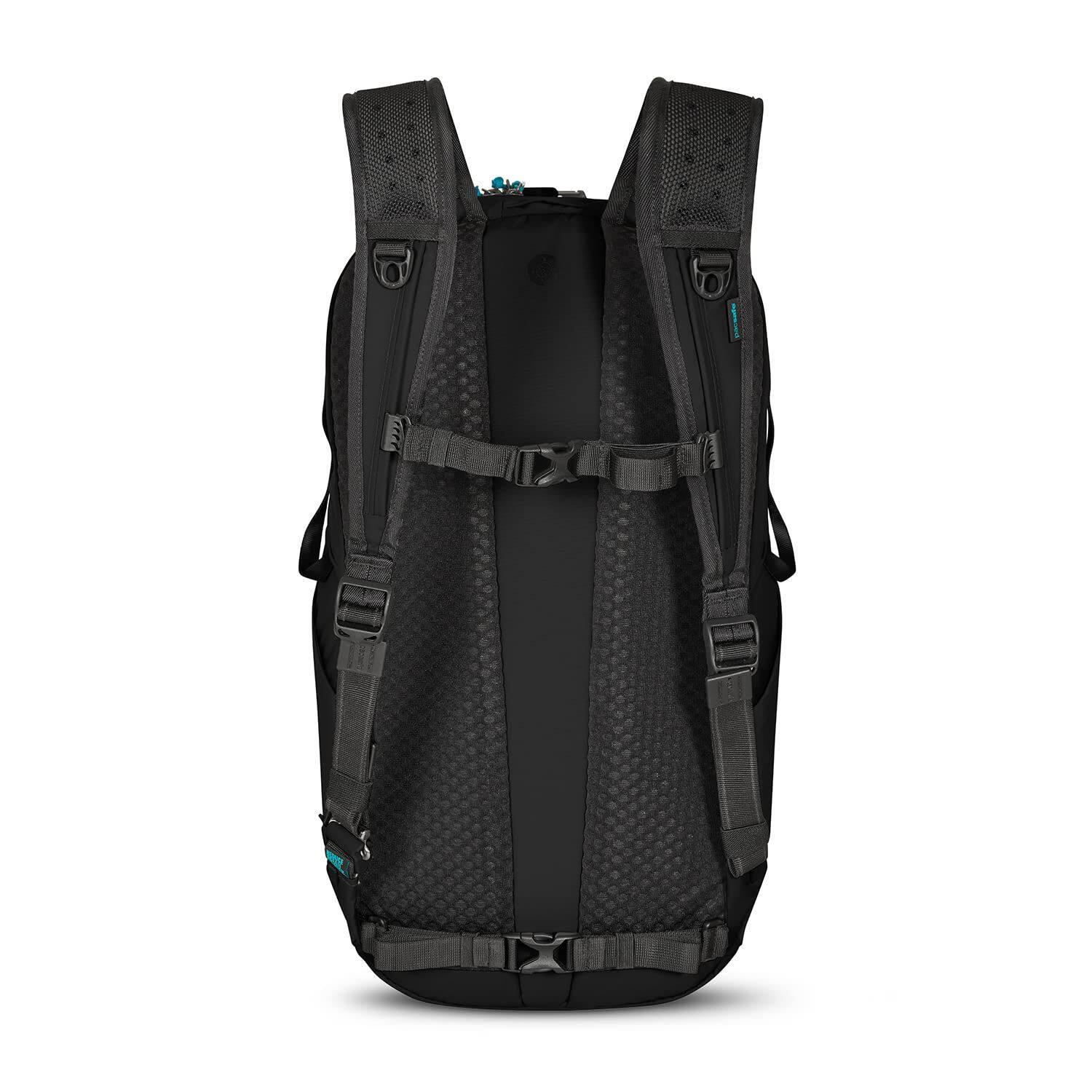 Back. Pacsafe - Pacsafe ,  ECO 25L Anti Theft Backpack  ,  Econyl Black - Econyl Black.