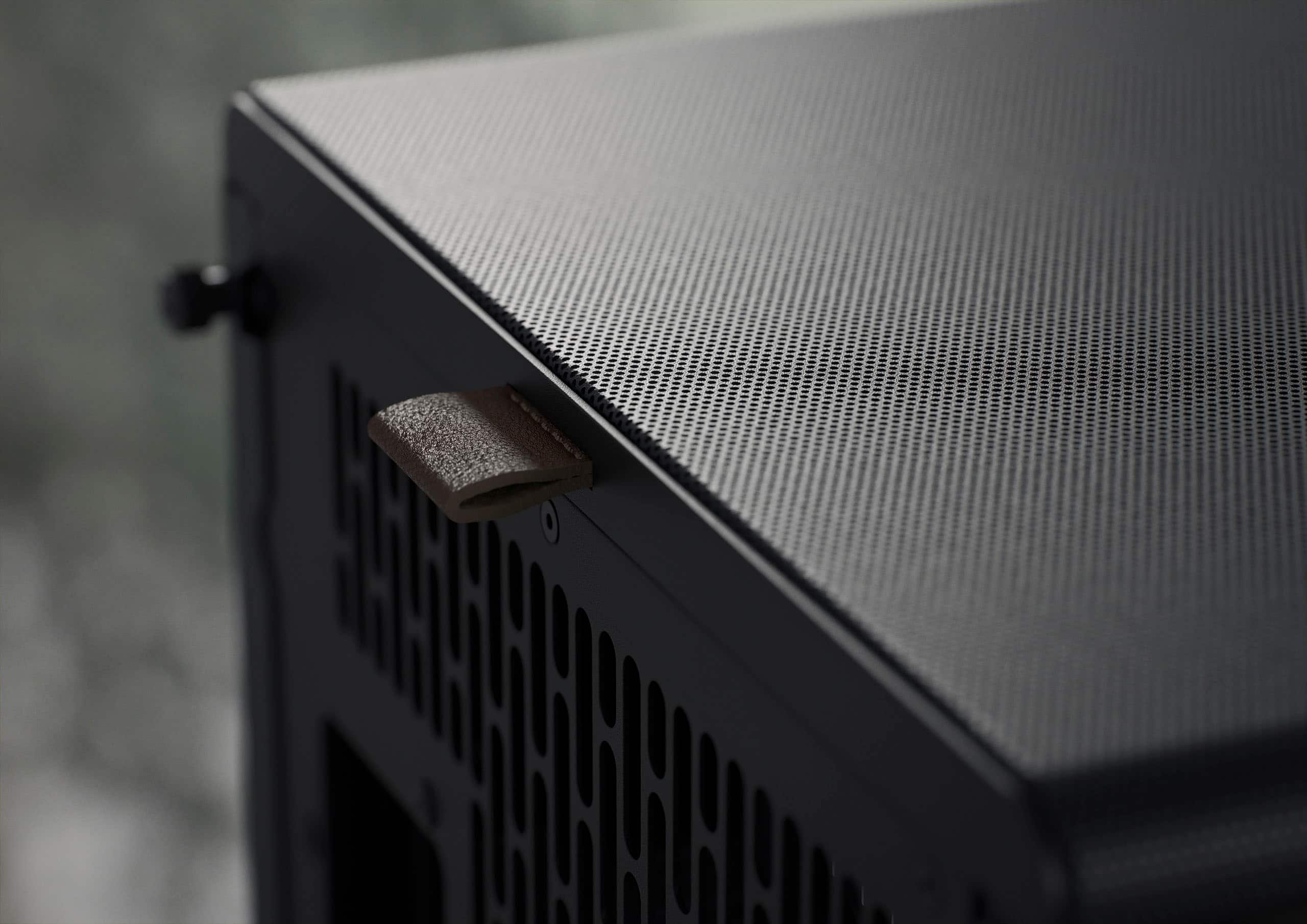 Alt View 34. Fractal Design - North XL Charcoal Black Chassis with Walnut Front and Dark Tinted G Side Panel Mid-Tower PC Case - Black.