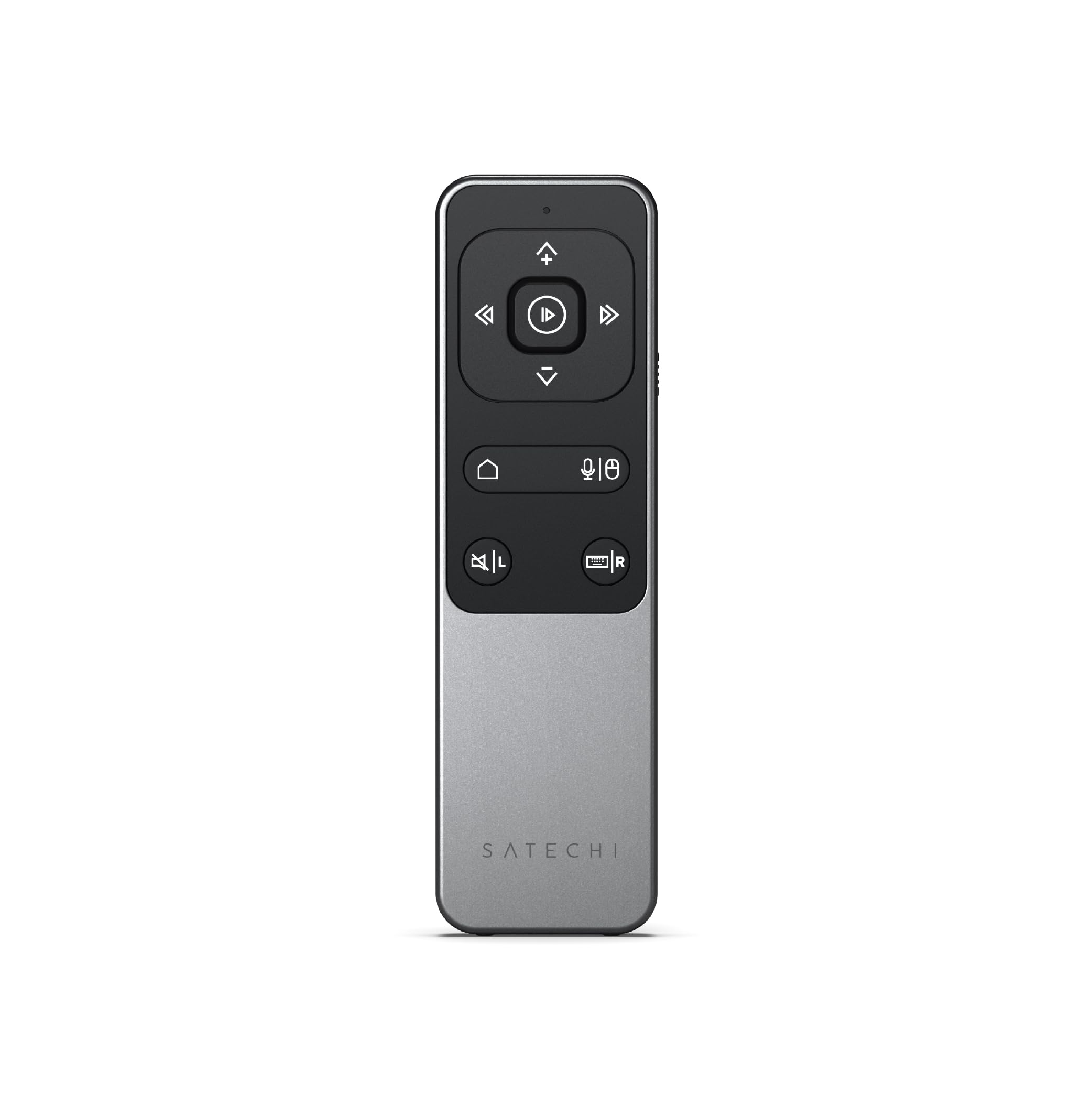 Front. Satechi - R2 Bluetooth Multimedia Remote Control - Space Gray.