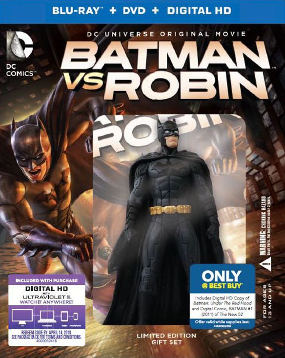  Batman vs. Robin [Includes Digital Copy] [Figurine] [Blu-ray/DVD] [Only @ Best Buy] [2015]