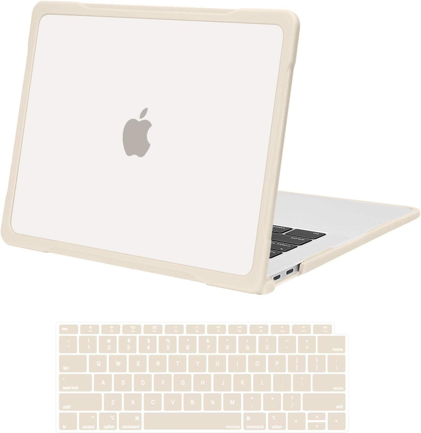 mosiso - Case for MacBook Air 13 inch Case M1 A2337 A2179 A1932 2021-2018, Crack Resistant Cover with TPU Bumper & Keyboard Cover - Starlight price history on PriceWatchPro