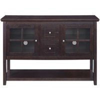 Walker Edison - Transitional TV Stand / Buffet for TVs up to 55" - Espresso - Front_Zoom
