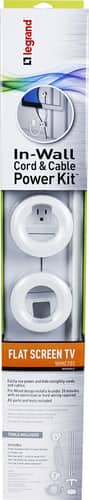 Legrand - In-Wall Power Kit - White - Angle