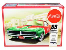 Skill 3 Snap Model Kit 1969 Dodge Charger RT "Coca-Cola" 1/25 Scale Model by MPC - Multicolor
