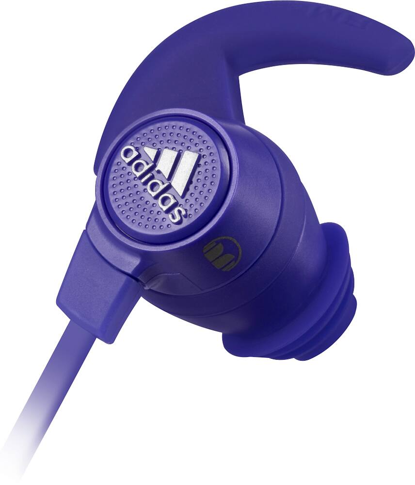 Angle. Monster - adidas Sport Response In-Ear Headphones - Purple.