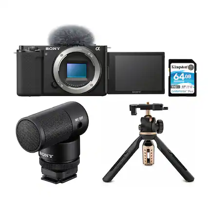 SONY L E-mount a Kingston 64GB SD/SDHC/SDXC 170MB/s CANVAS GOL Plus MIC OUT SONY LOCK