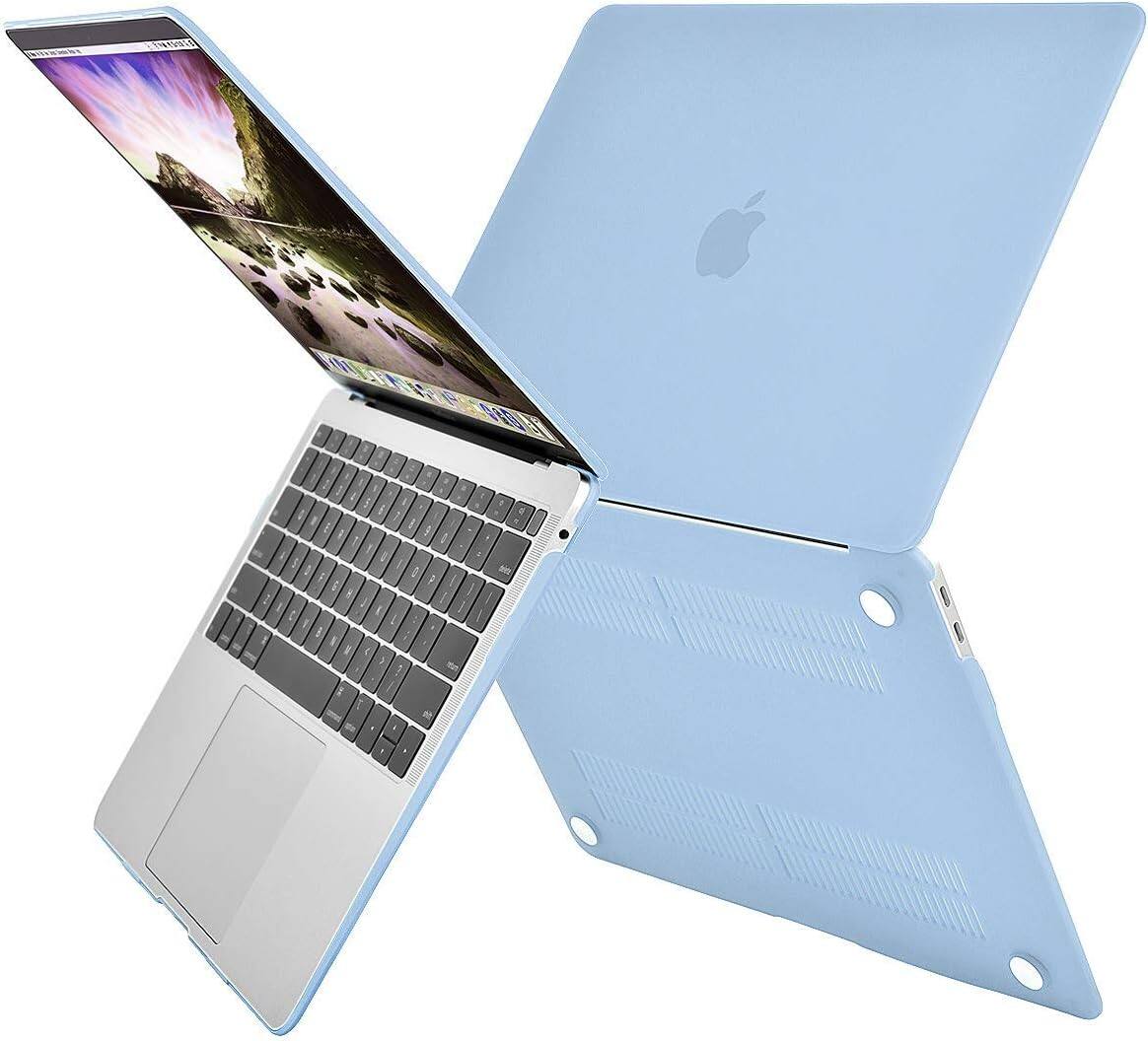 Back. mosiso - Case for MacBook Air 13 inch Case 2020 2019 2018 Release M1 A2337 A2179 A1932 with Touch ID with Keyboard Cover - Air Blue.