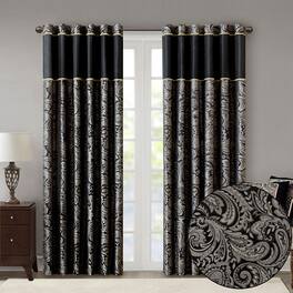 BreeBe - Jacquard Curtain Panel Pair(2 Pcs Window Panels) - Multicolor