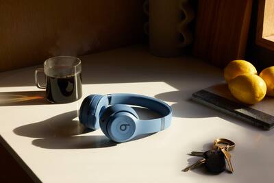 Beats Solo 4 Wireless On Ear Headphones Slate Blue MUW43LL/A Beats Solo 4 Wireless On Ear Headphones Slate Blue MUW43LL/A