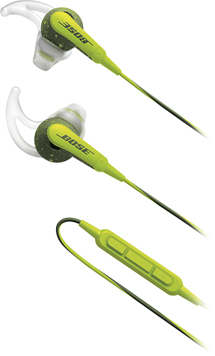 Bose - SoundSport Wired In-Ear Headphones (iOS) - Energy Green was $99.99 now $50.99 (49.0% off)