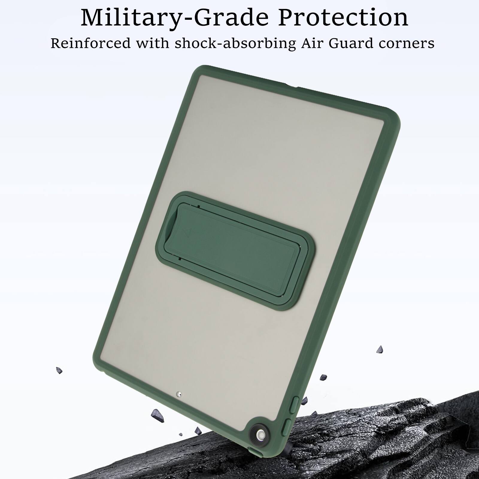 Military-Grade Protection  
Reinforced with shock-absorbing Air Guard corners