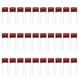 Unique Bargains - 30pcs 0.15uF 250V CBB21/22 Metallized Polypropylene Film Capacitor for Electronics and Lamps - Red