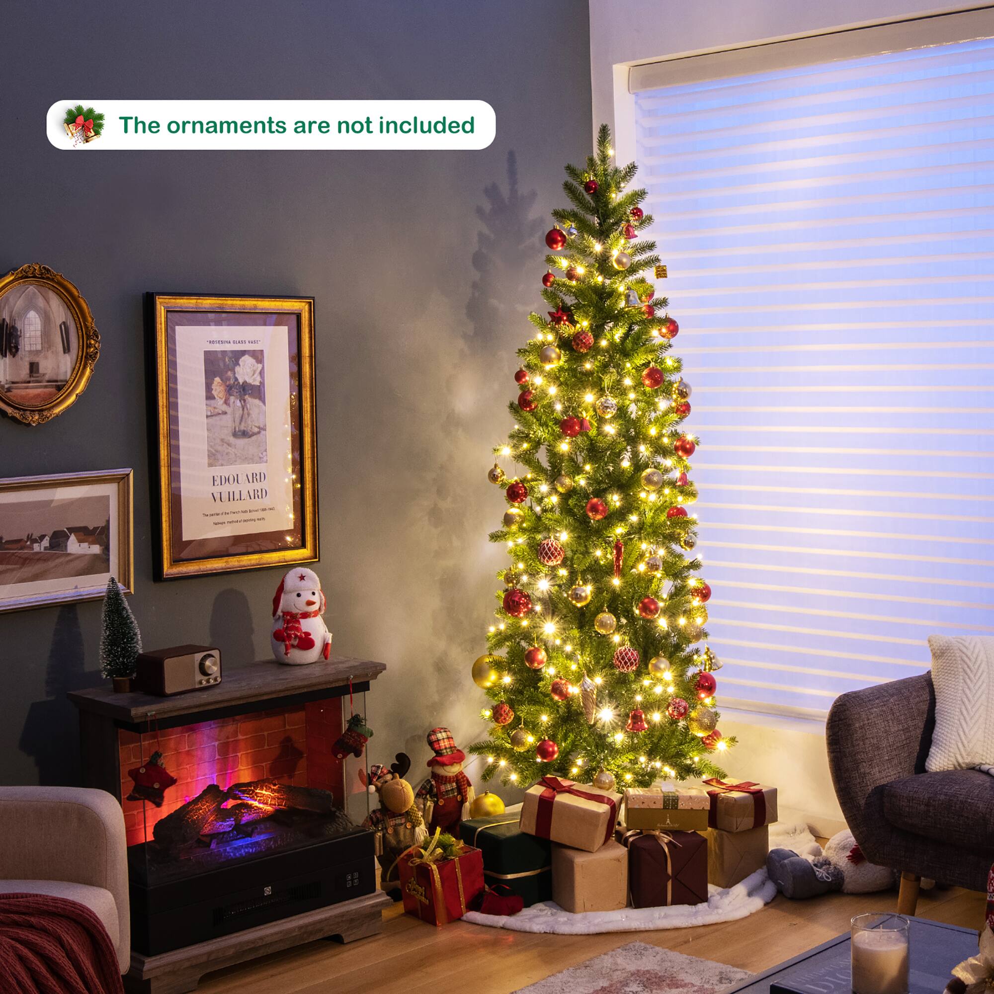 The ornaments are not included

EDOUARD VILLARD