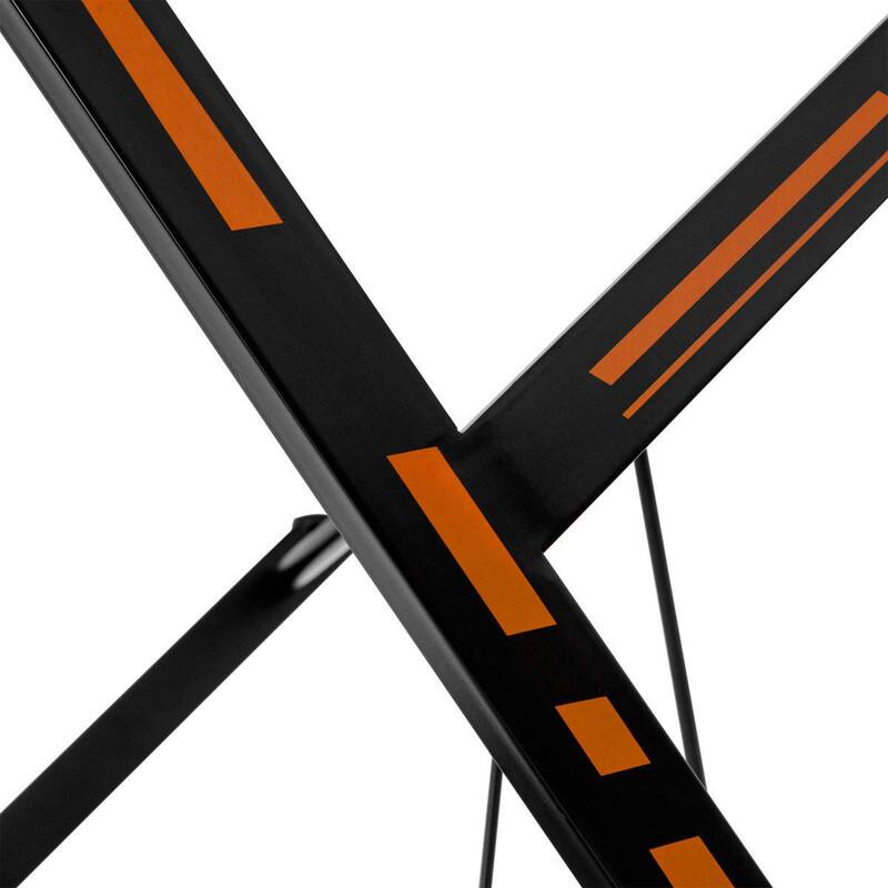 Back. WELLFOR - 46" Gaming Desk, Modern  Ergonomic Computer Desk for Adults, Home Office Desk - Black.