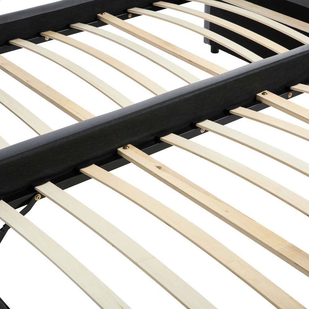 Alt View 2. Kadyn - Velvet Daybed with Sturdy Wood Frame, Modern Diamond Grid Pull-Out Design for Bedroom Living Room - Gray.