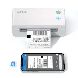 JADENS - Bluetooth Thermal Shipping Label Printer 668BT - White