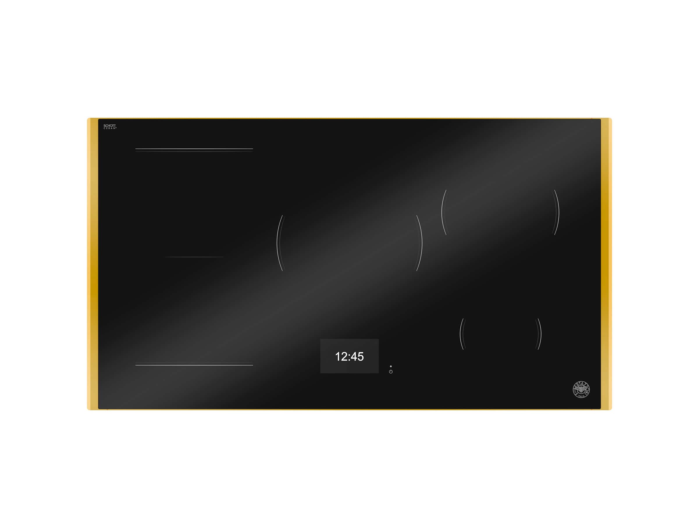 "36"" Bertazzoni Induction Cooktop - Black with Gold Metal Frame - Black Glass/Gold" price history on PriceWatchPro